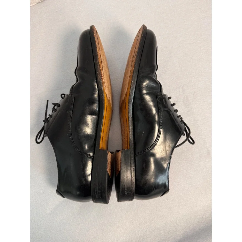 Cole Haan Mens Black Leather Split Toe Derby Dress Shoes C07603 Size 8.5 M